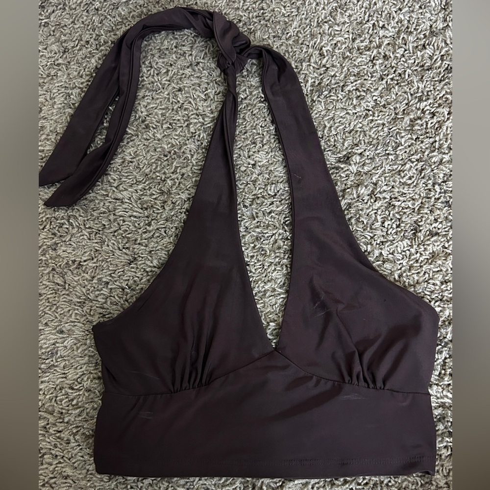 RSQ Brown Halter Top